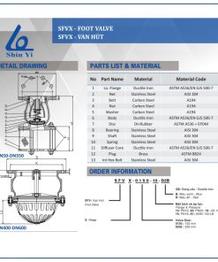 Rọ bơm Shinyi DN150 4 Cấu tạo Rọ bơm Shinyi