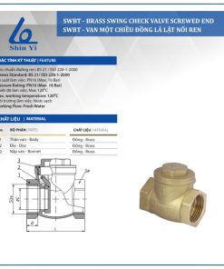 Cấu tạo Van 1 chiều đồng Shinyi