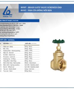 Cấu tạo Van cửa đồng Shinyi