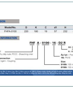 Thông số kích thước Trụ tiếp nước Shinyi
