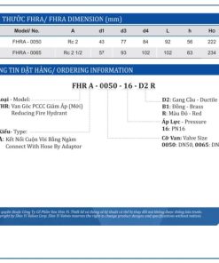 Van góc giảm áp Shinyi 5 Thông số kích thước Van góc giảm áp Shinyi